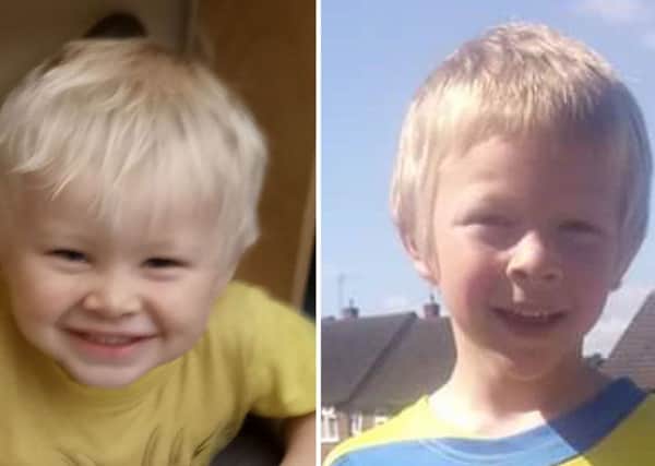 Two-year-old Casper Platt-May (left) and six-year-old Corey Platt-May were killed by serial criminal Robert Brown. Picture: West Midlands Police/Handout