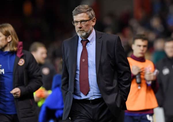 Hearts manager Craig Levein can't hide his frustration at full-time. Pic: SNS