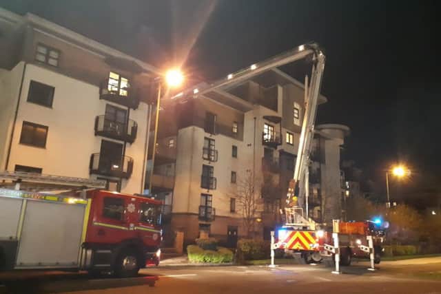 Firefighters at the scene. Picture: David McLean