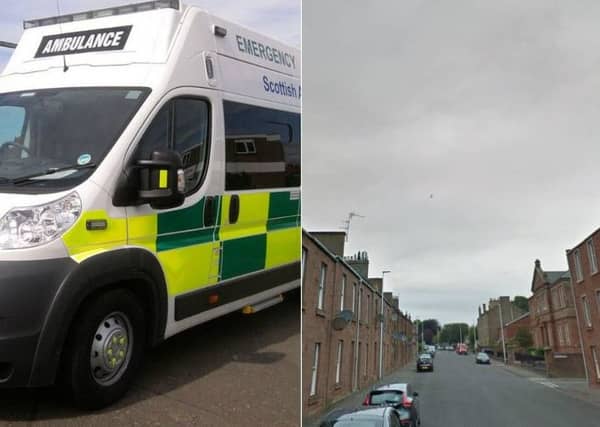 The baby was transferred to the Sick Children in Edinburgh following an incident in a house.