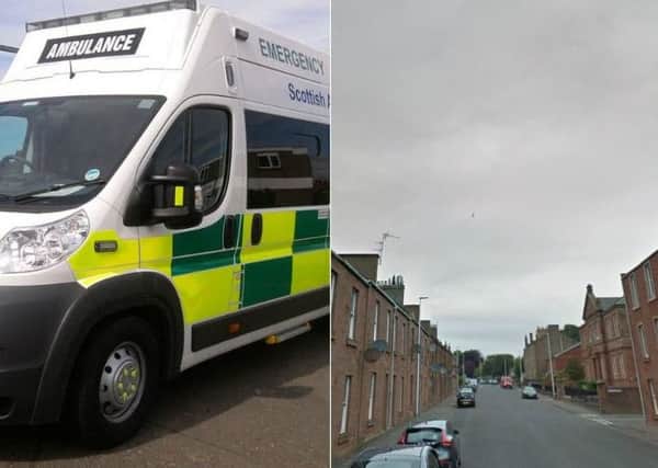 The baby was transferred to the Sick Children in Edinburgh following an incident in a house.