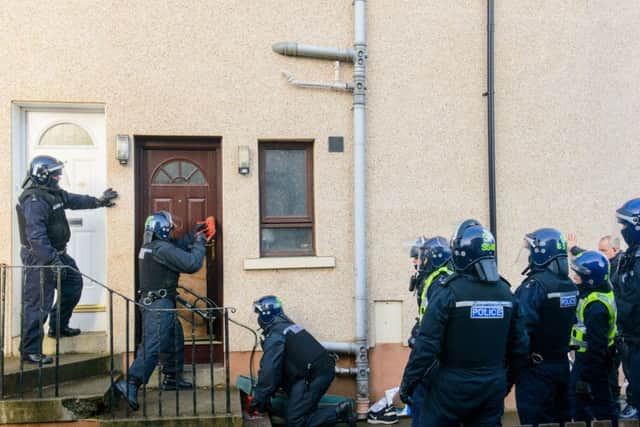 Police have carried out a number of drug raids across the city