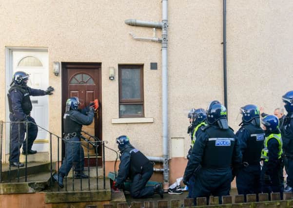 Police have carried out a number of drug raids across the city