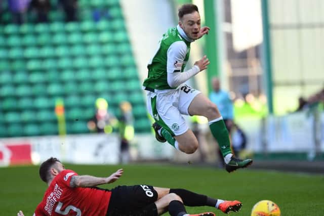 Brandon Barker and Hibs will head north in confident mood