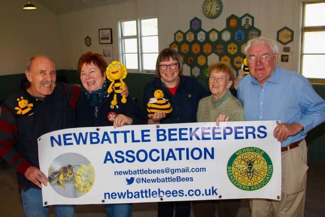 Members of Newbattle Beekeepers Association, who are in their new Beekeeping Academy, in a converted WW2 hut at Newbattle Abbey College