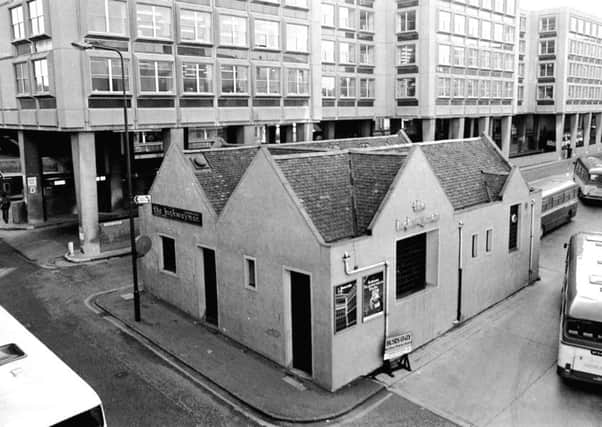 Exterior of The Highwayman lounge bar at St Andrew Square bus station, January 1978. Picture: TSPL