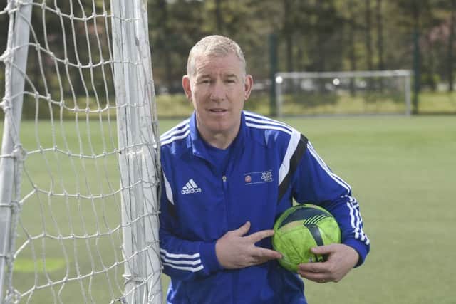 Pic Greg Macvean - 15/05/2015 - Hibernian legend Keith Wright for Scotsman Saturday Sport interview