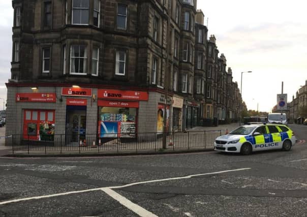 A police vehicle at the scene at around 6am on Thursday morning. Picture: Twitter/@nipsweetie