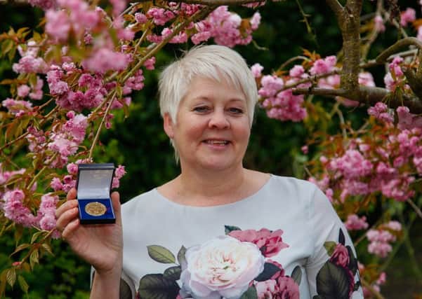 Lorna McIntosh of Bonnyrigg who has received a medal from Diabetes UK in recognition of her courage and perseverance living with diabetes for 50 years.