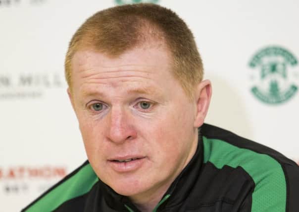 Neil Lennon says his Hibs players are built to 'get the ball down and attack