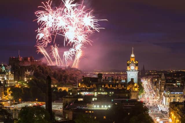 There are plenty of places in Edinburgh that offer a fantastic view of the end of Festival fireworks (Photo: Shutterstock)