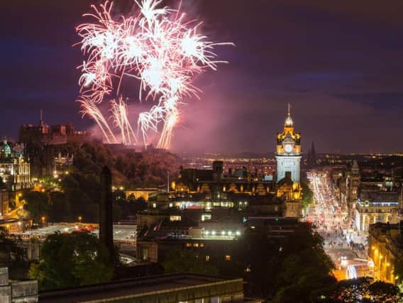 There are plenty of places in Edinburgh that offer a fantastic view of the end of Festival fireworks (Photo: Shutterstock)