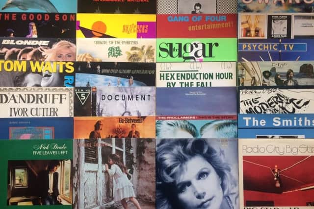 A small sample of the vinyl collection, from Nick Drake original pink labels to early 90s acts