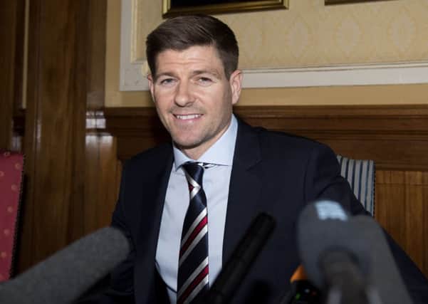Steven Gerrard is the new Rangers manager. Pic: SNS