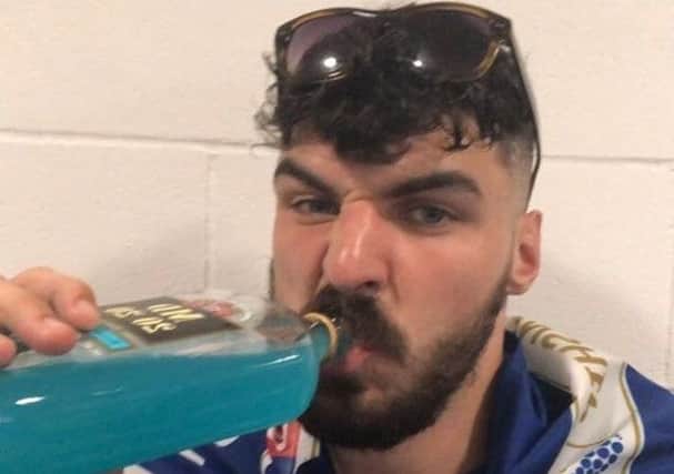Callum Paterson shortly after securing promotion to the English Premier League. Picture: Instagram