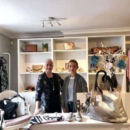 Gill McKay and Tracy Telfer, owners of Heart and Sole boutique,6  North Berwick High Street.