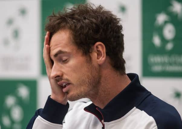 Andy Murray hasn't played competitively since last year's Wimbledon. Picture: John Devlin