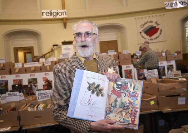 John Byrne launches the Christian Aid Book Sale