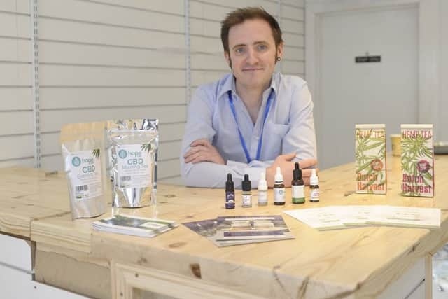 Dan Collins has opened a social enterprise hemp shop in Leith.

 Picture: Neil Hanna