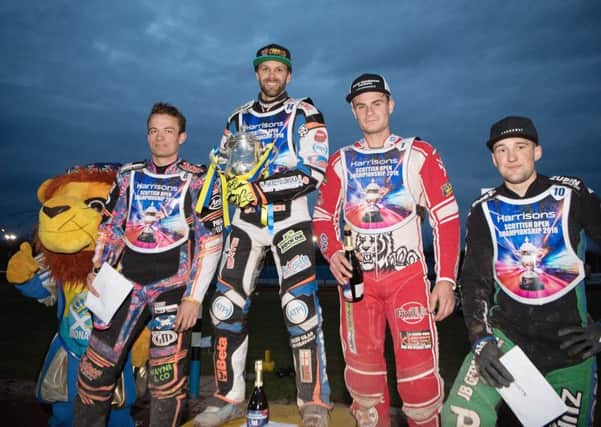 Ricky Wells, Rory Schlein, Richie Worral and Mark Riss receive their awards. Pic: Ron macNeill