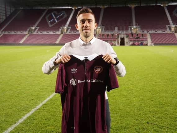 Olly Lee is ready to don the Hearts shirt next season after joining from Luton Town. Pic: Heart of Midlothian FC