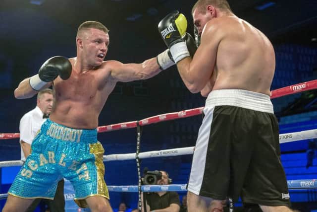 John McCallum, left, defeated Norbert Szekeres in his last fight. Picture Ian Rutherford
