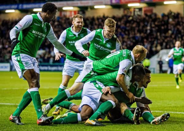 Hibs scored more than 60 goals over the course of 2017/18 - we've picked out the top ten. Picture: SNS Group