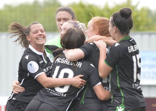 Hibs Ladies tore Celtic apart in the SWPL Cup final. Pic: Lorraine Hill