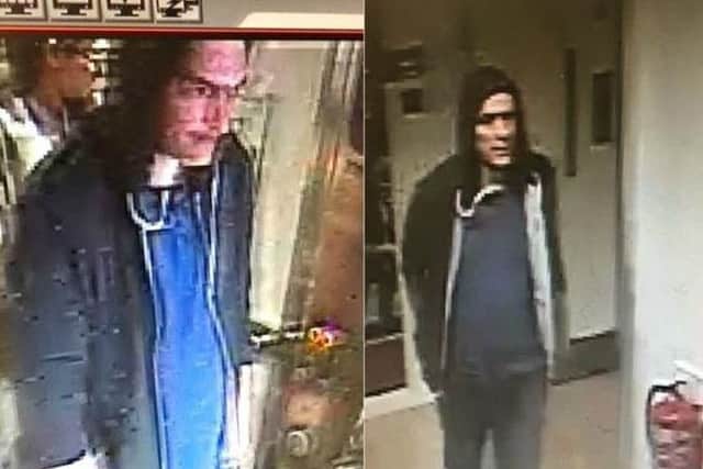 Police Scotland released these images of a man they wish to trace
