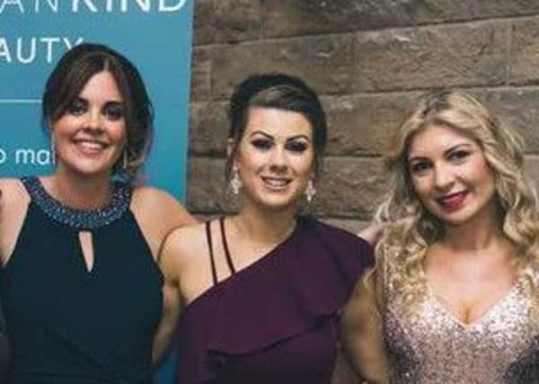 WomanKind Beauty owner Lauren McGinty with Tegan and Patrycja