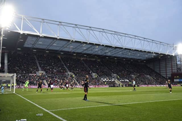 Hearts made their return to the redeveloped Tynecastle in November