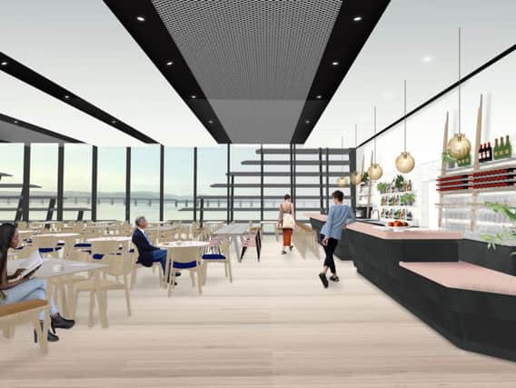 Space for more than 100 diners is being created in the second-floor restaurant of Dundee's new V&A museum, which will be transformed into a bar in the evening.