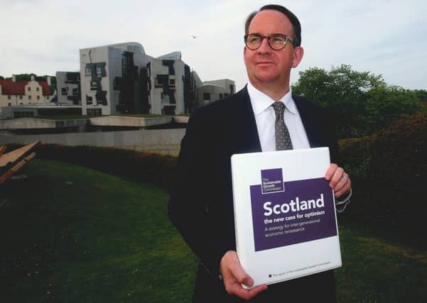Sobering: Andrew Wilson pulled no punches about independence in the Sustainable Growth Commission's report (Picture: PA)