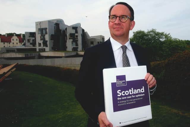 Sobering: Andrew Wilson pulled no punches about independence in the Sustainable Growth Commission's report (Picture: PA)