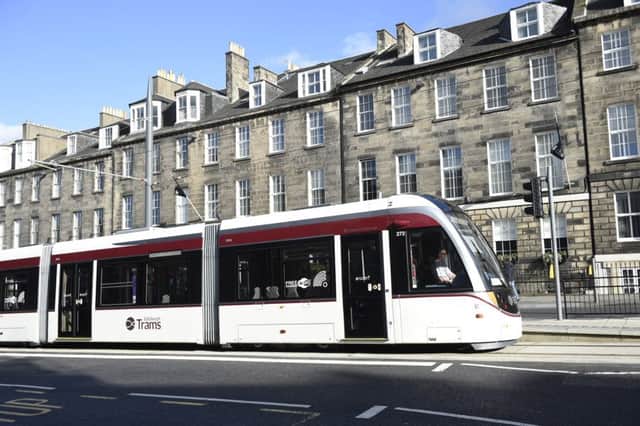An Edinburgh Tram at York Place