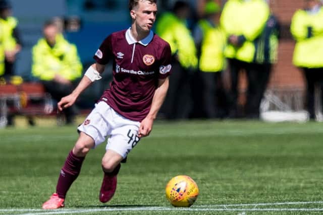 Hamilton made his debut for Hearts against Kilmarnock on the final day of the season