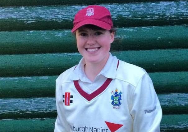 Watsonians wicketkeeper Sarah Bryce