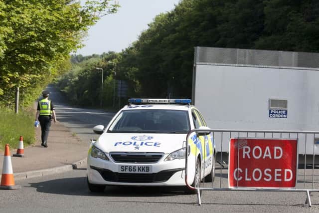 The scene of the fatal accident which occurred at Maybury Road this morning. Picture: TSPL