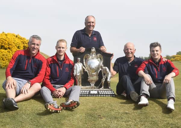 Mortonhall, represented over the week by Graeme Clark, Steve Scott, Ian Dickson, Duncan Hamilton, Alex Main won the 119th Dispatch Trophy after beating Tantalloon 2 in the final at the Braids. Picture: Greg Macvean