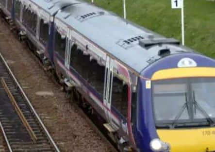 Scotrail confirmed services were suspended.
