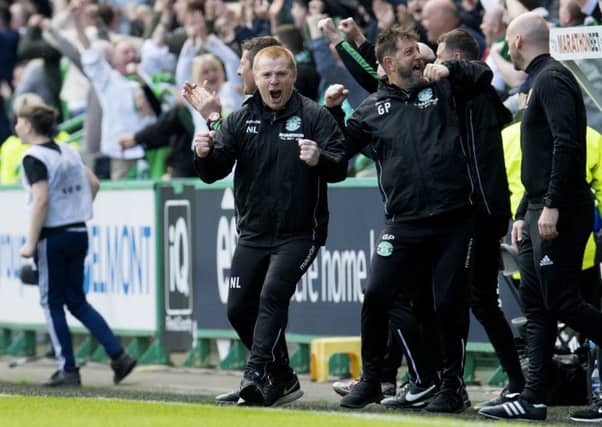 Hibs head coach Neil Lennon has been backed by the club's board. Pic: SNS