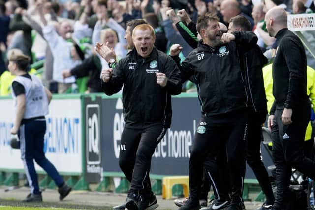 Hibs head coach Neil Lennon has been backed by the club's board. Pic: SNS