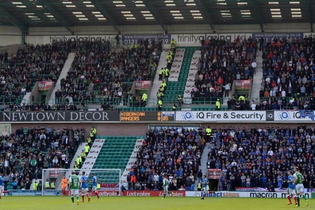 Hibs cut Rangers' ticket allocation for the last game of the 2017/18 campaign. Pic: SNS