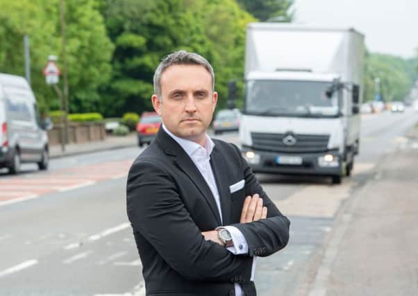 MSP Alex Cole Hamilton
 has complained about the lack of speed cameras on the Maybury Road. Picture: Ian Georgeson