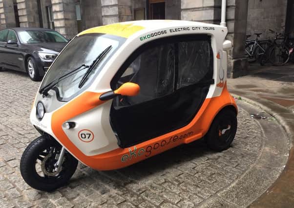 Electric tricycle tours have been rejected in Edinburgh - because they aren't cars.