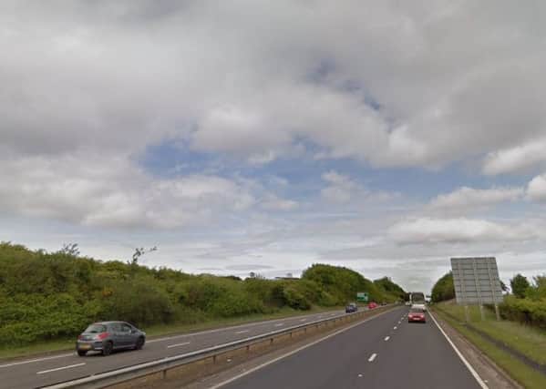 The A92 was closed in both directions last night. Picture: Google Maps