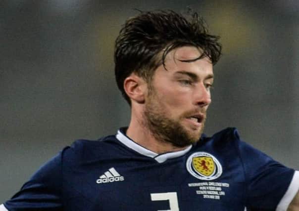 Lewis Stevenson made his Scotland debut against Peru