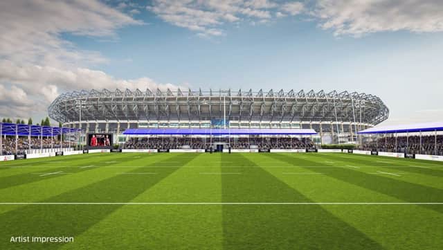 Scottish Rugby announces plans for 7800-capacity stadium in grounds of BT Murrayfield. Picture: Contributed