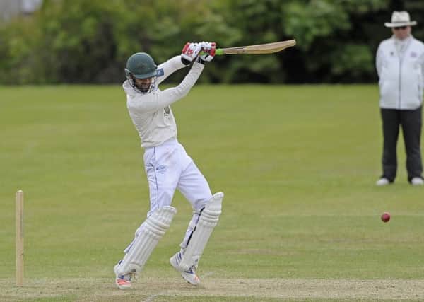 Hammad Azam in action for Royal High Corstorphine CC. Pic: Neil Hanna