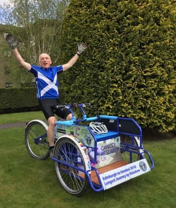 Len Collingwood is cycling 3200 miles from Edinburgh to Istanbul in aid of charity.